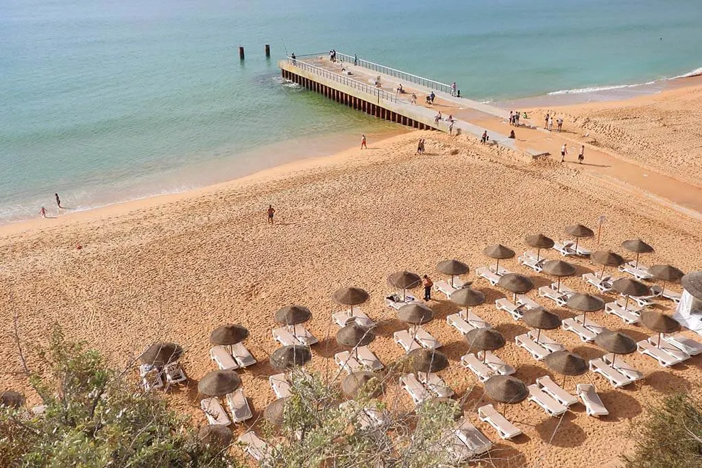 Albufeira beach in November