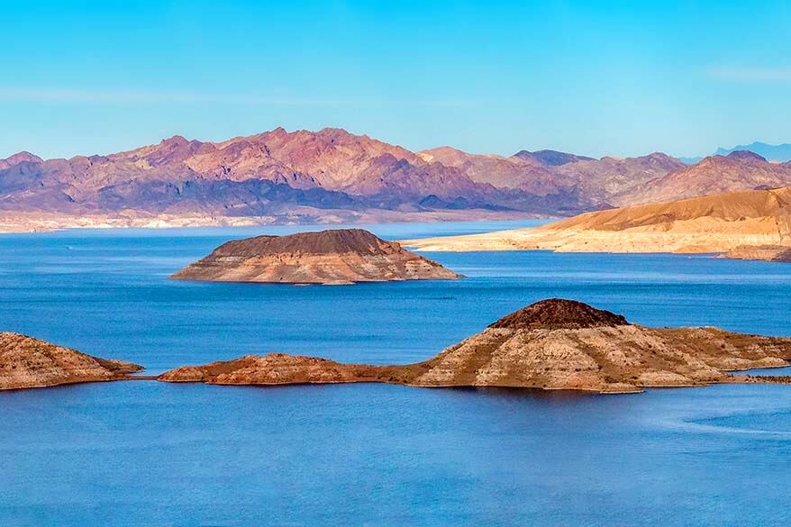 Lake Mead Sunset View Scenic Overlook near Las Vegas