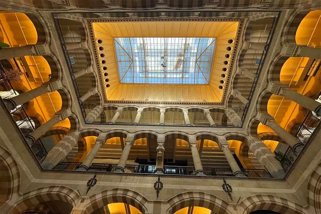 Magna Plaza Shopping Mall in Amsterdam