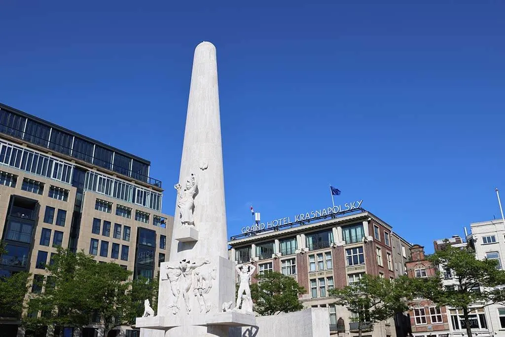 National Monument on Dam Square in Amsterdam