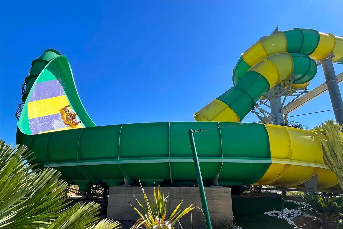 The Big Wave ride at Slide and Splash, one of the best water parks in Algarve Portugal