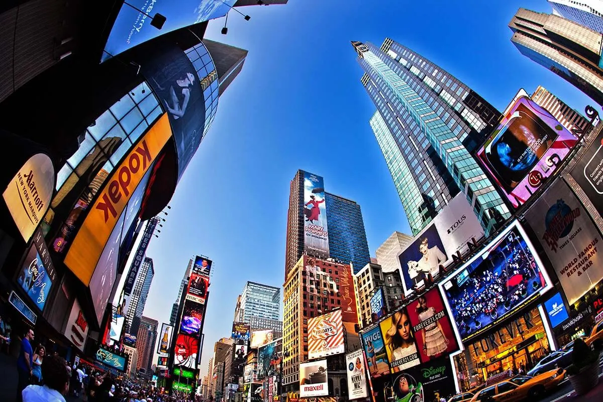 New York Times Square at night