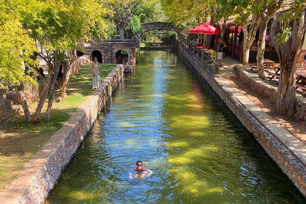 Fonte Grande de Alte - a natural spring swim area in Alte Portugal