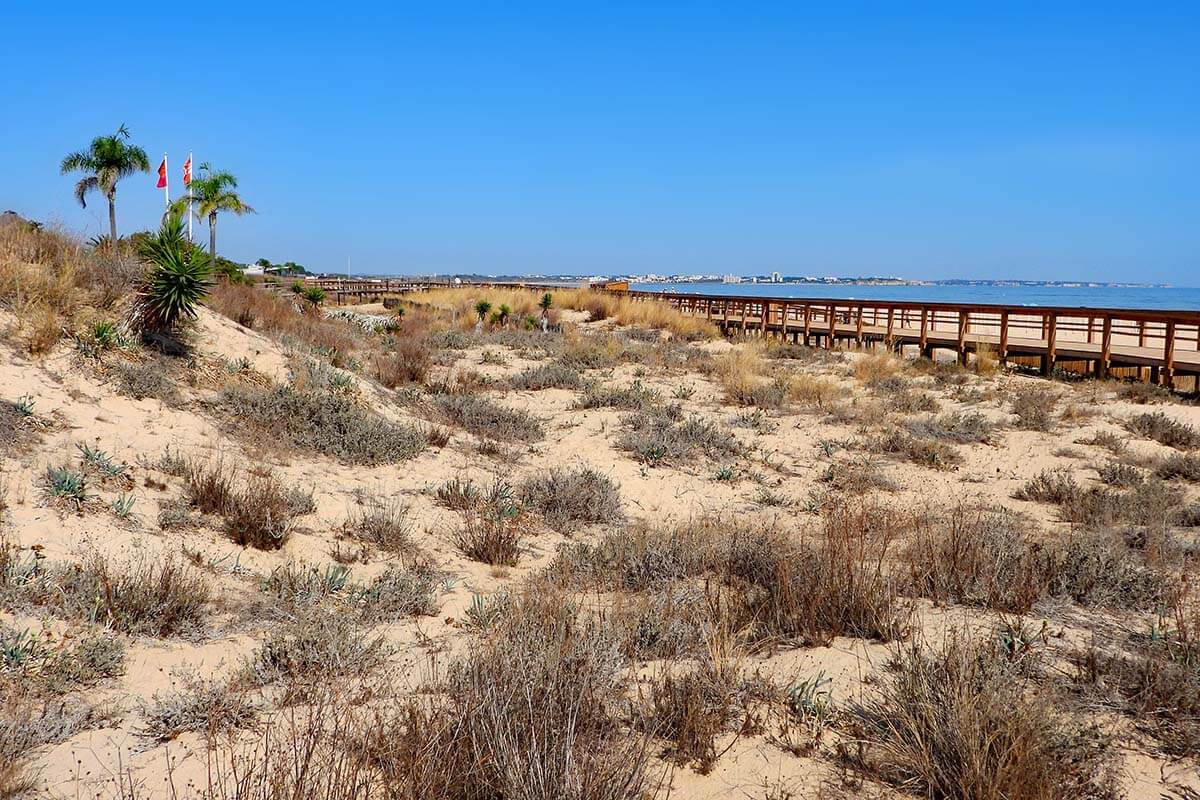 Meia Praia beach in Lagos Portugal