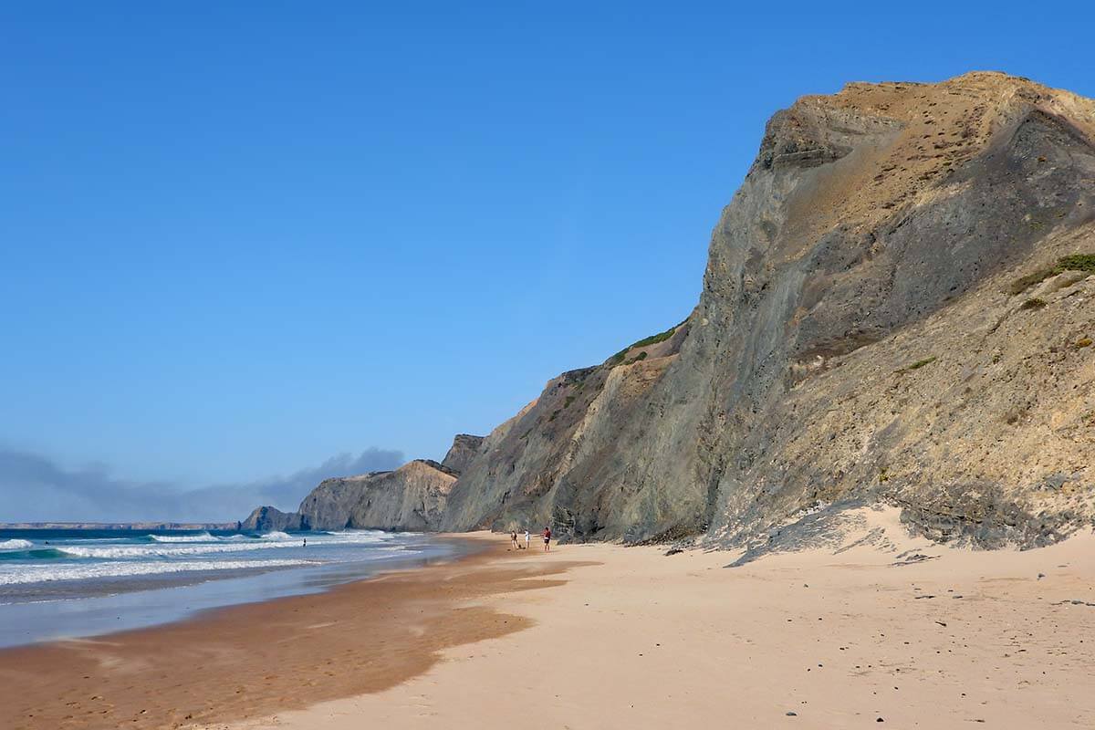 Praia da Cordoama beach on Costa Vicentina near Sagres in Algarve Portugal