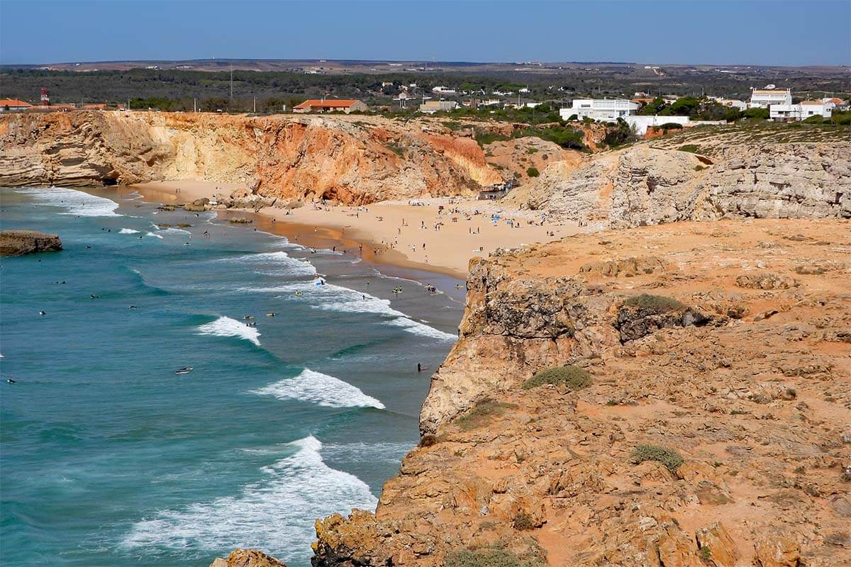 Praia do Tonel beach in Sagres Portugal