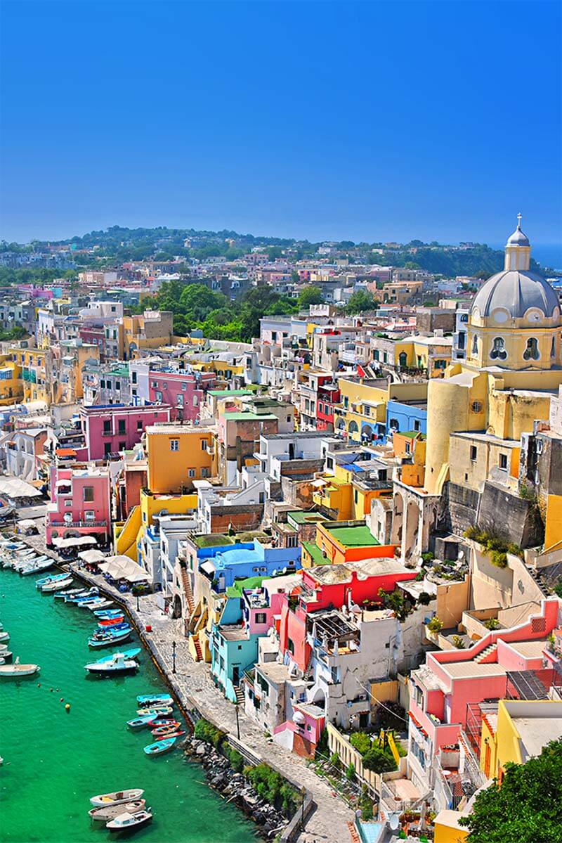 Procida Island near Naples Italy