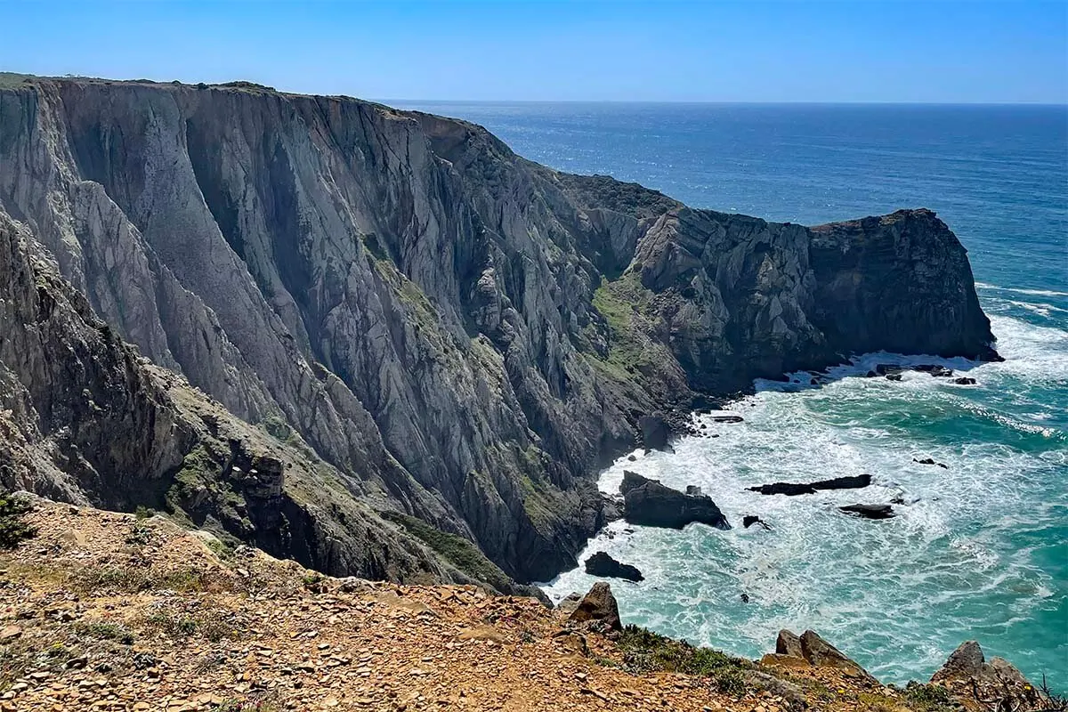 Scenery near Torre de Aspa viewpoint in Algarve Portugal