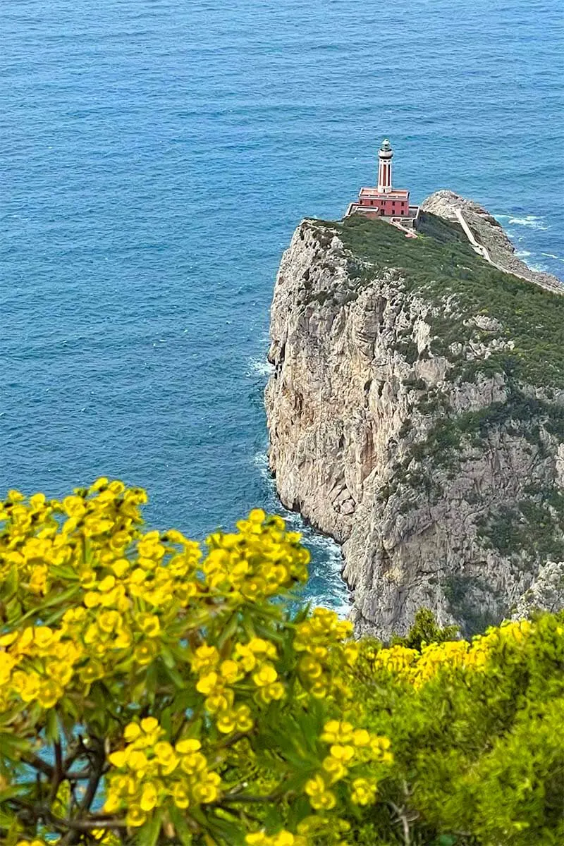 View from Migliara Viewpoint in Anacapri Italy