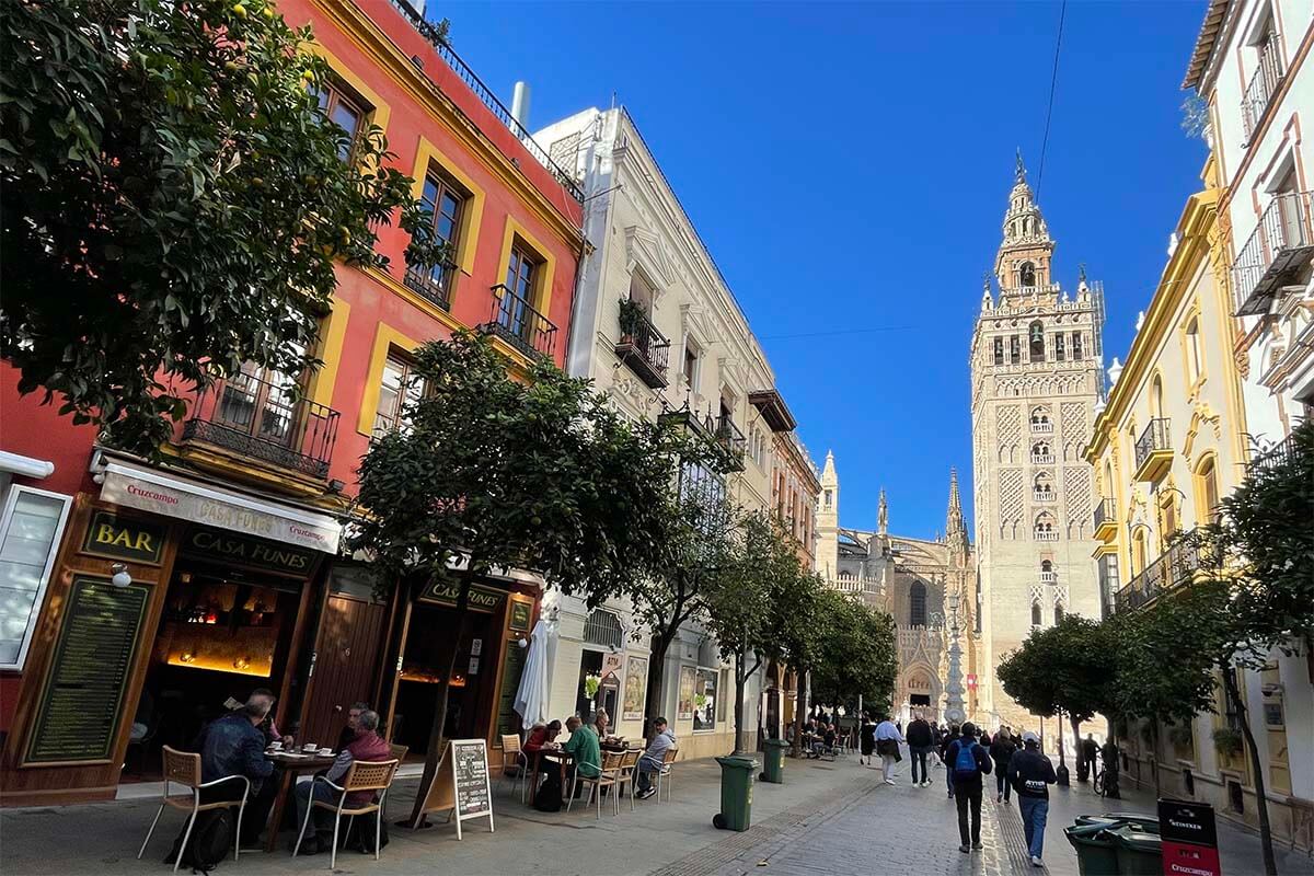 Barrio de Santa Cruz neighborhood in Seville old town