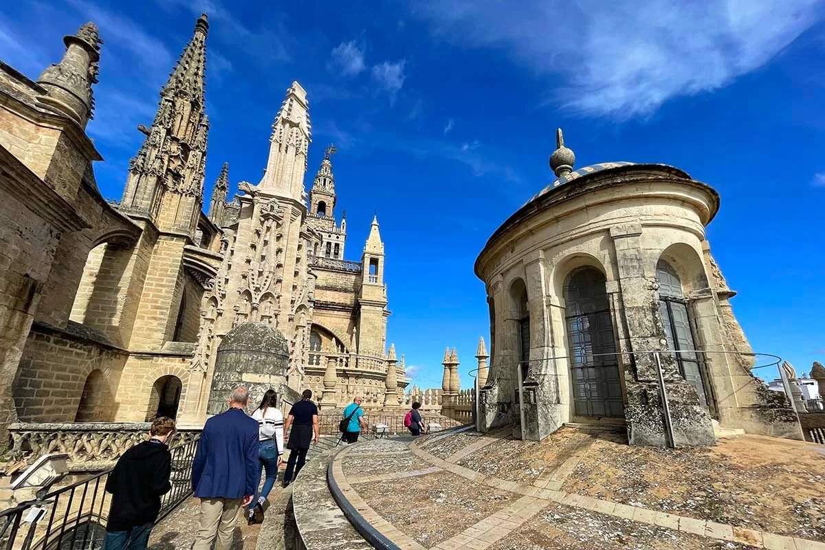 Seville Cathedral rooftops