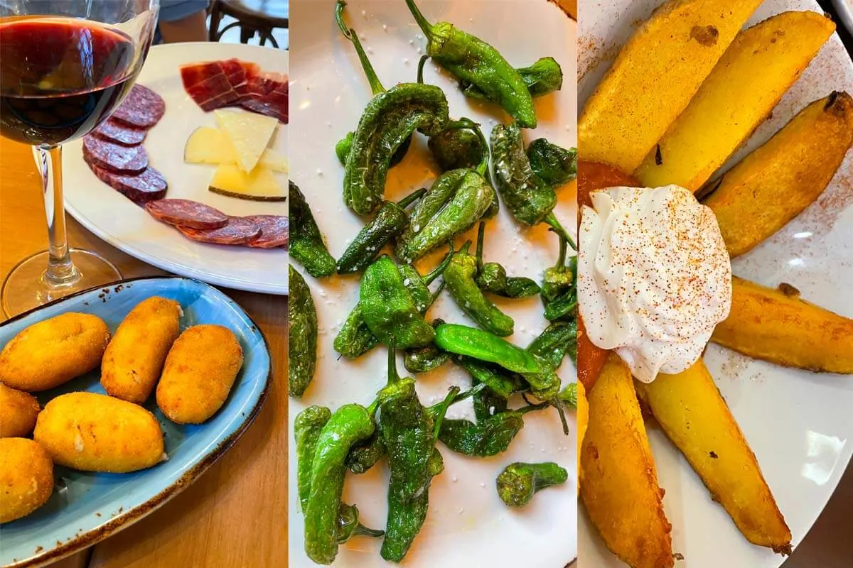 Spanish tapas for lunch in Seville