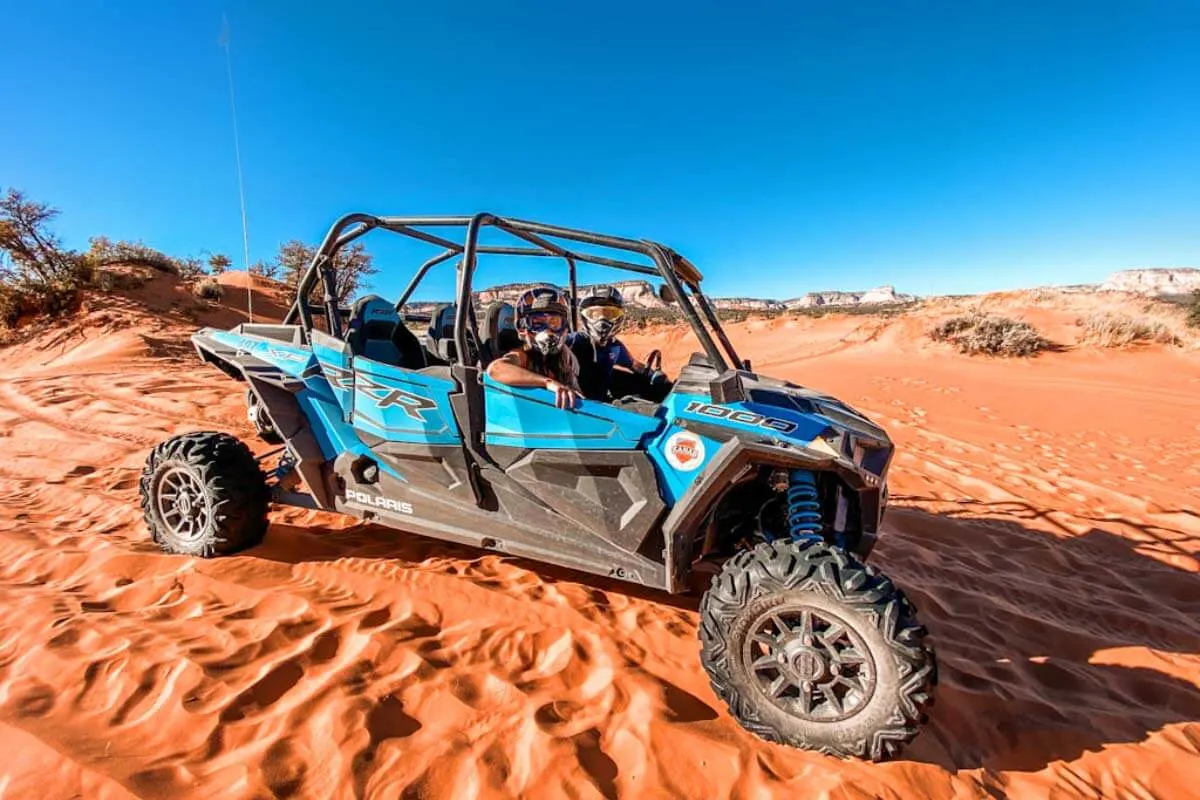 ATVing at Coral Pink Sand Dunes State Park in Utah