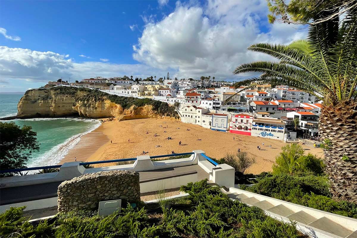 Carvoeiro Beach in Algarve Portugal