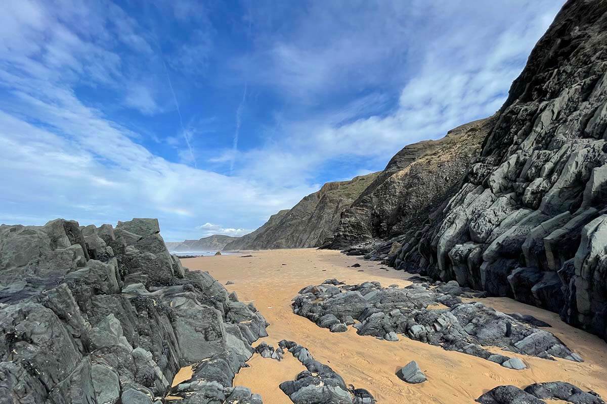 Castelejo Beach - top places to visit near Sagres Portugal