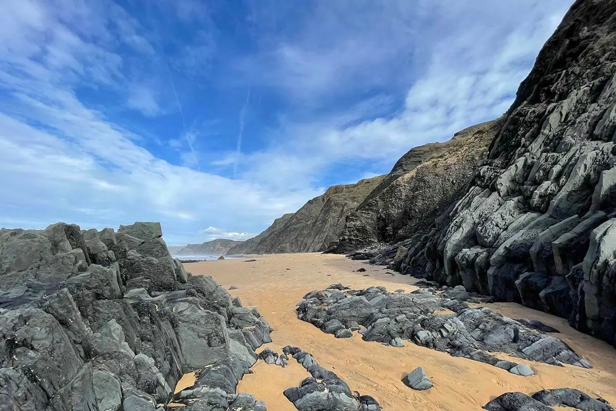 Castelejo Beach - top places to visit near Sagres Portugal