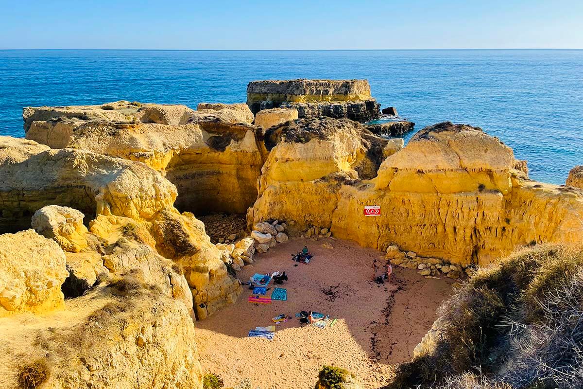 Castelo Beach in Albufeira