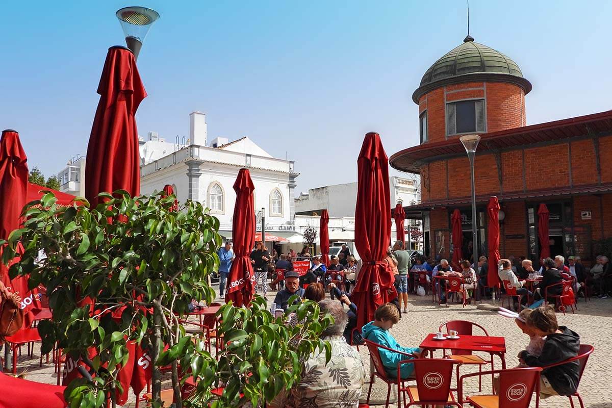 Olhao market in Algarve Portugal