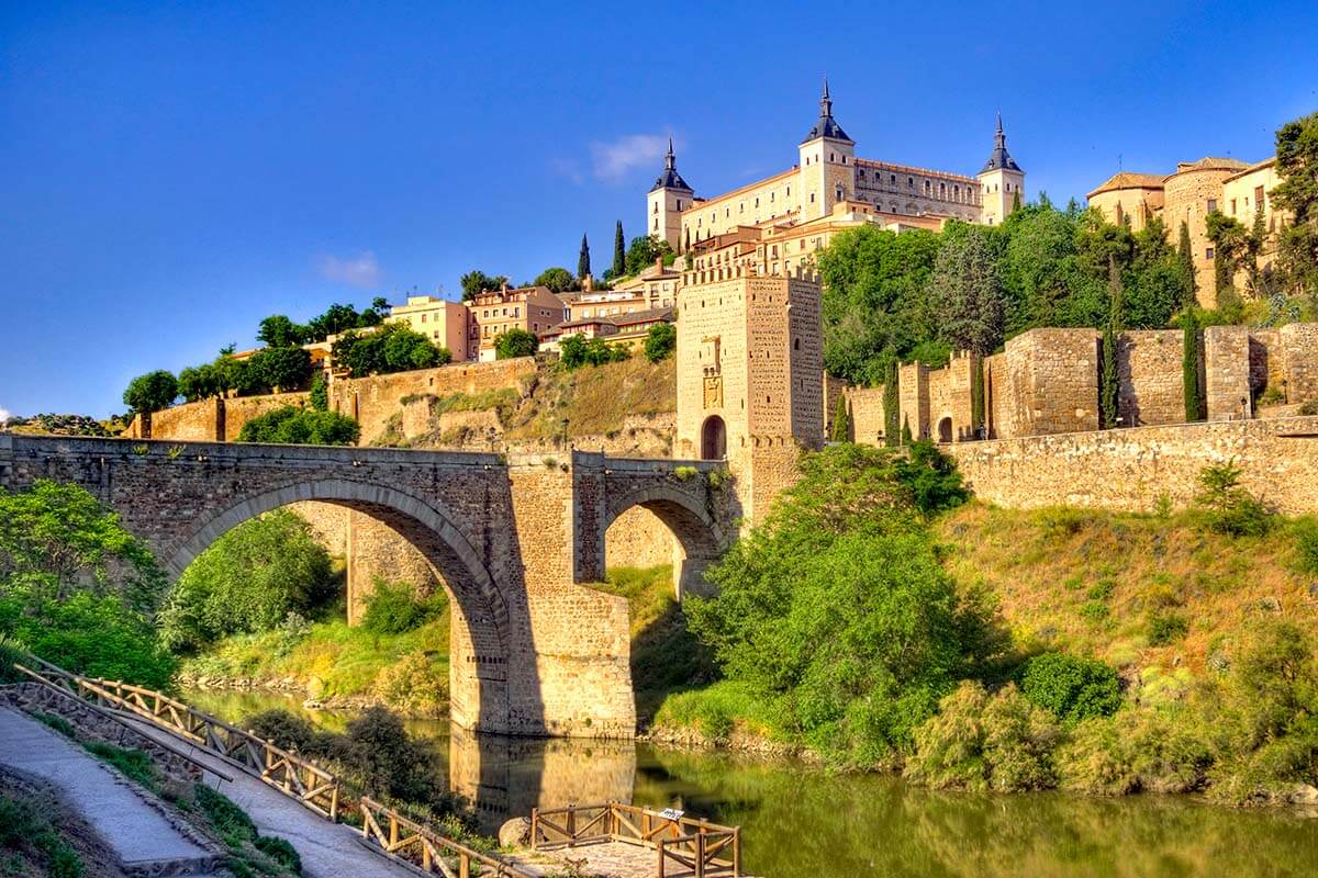 Alcantara Bridge in Toledo Spain