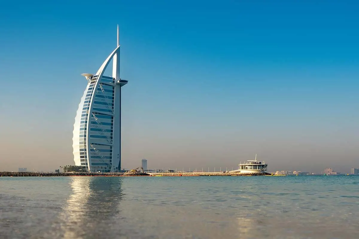 Burj Al Arab luxury hotel in Dubai UAE