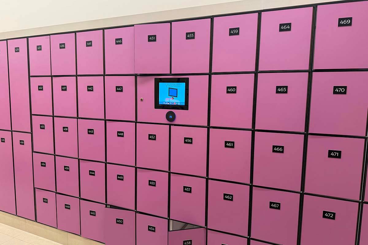 Lockers at Atlantis Aquaventure in Dubai