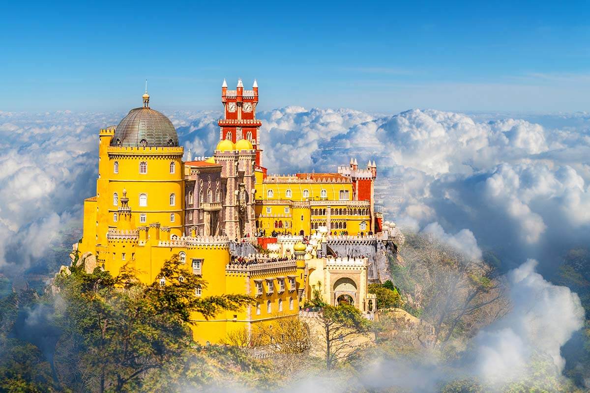 Fairytale castle in Sintra Portugal