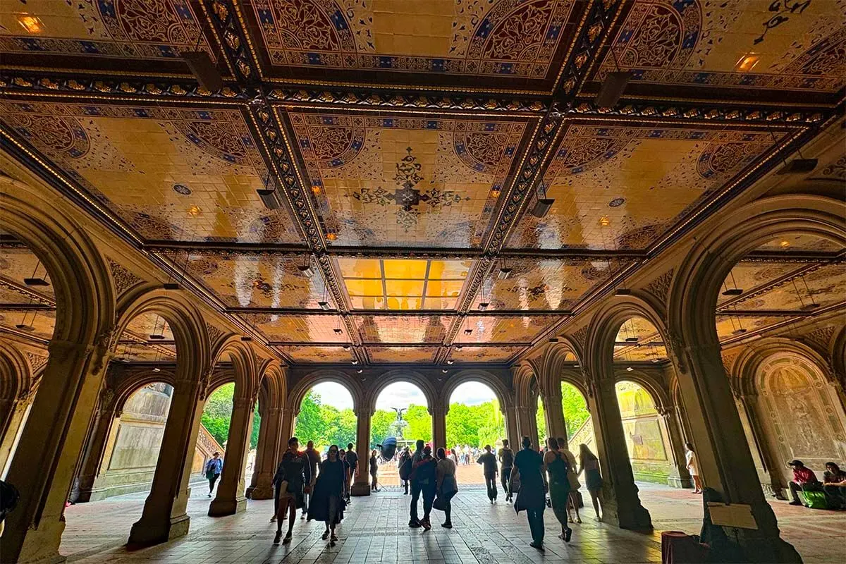 Bethesda Terrace - best things to see in Central Park New York