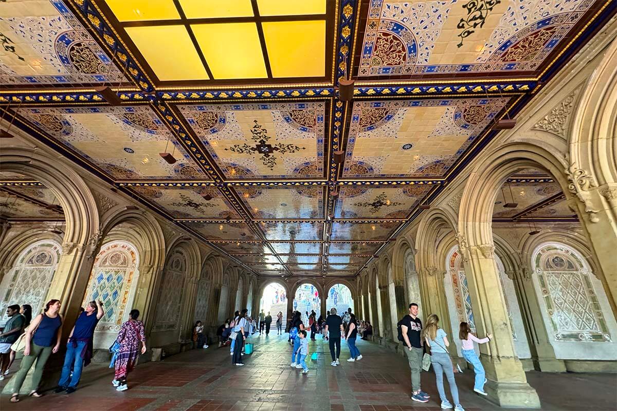 Bethesda Terrace in Central Park New York City