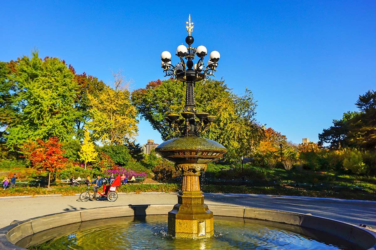 Cherry Hill fountain, Central Park, New York