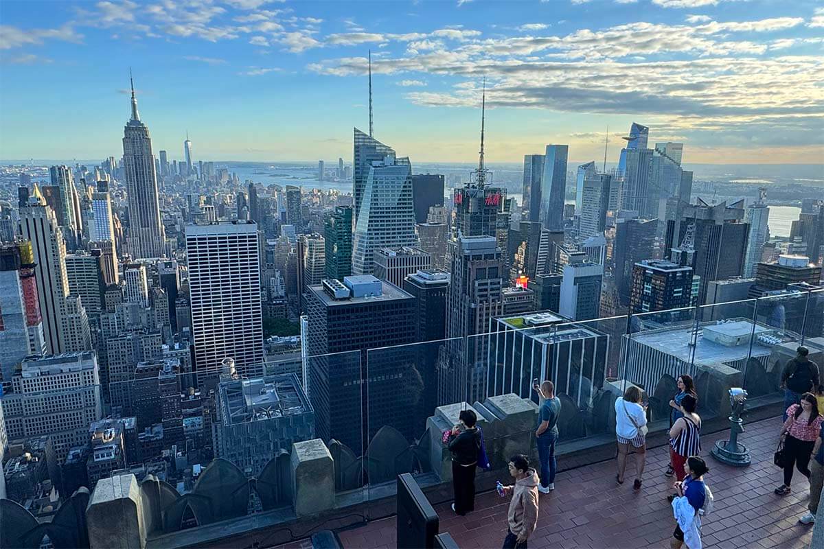 Manhattan view from the Top of The Rock, New York