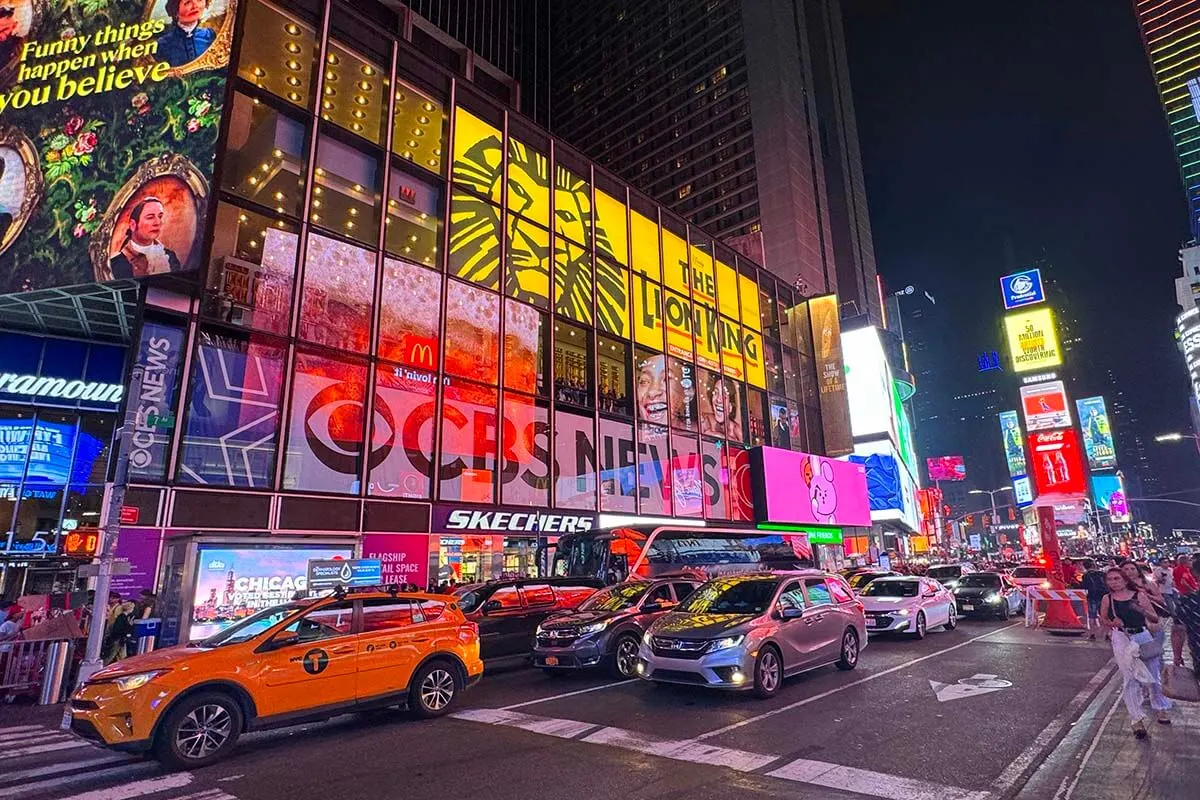 Times Square New York City at night