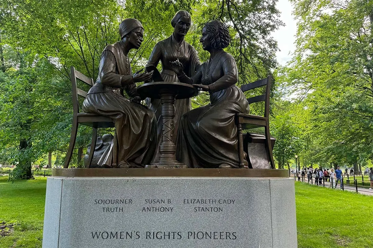 Women's Rights Pioneers monument, The Mall, Central Park