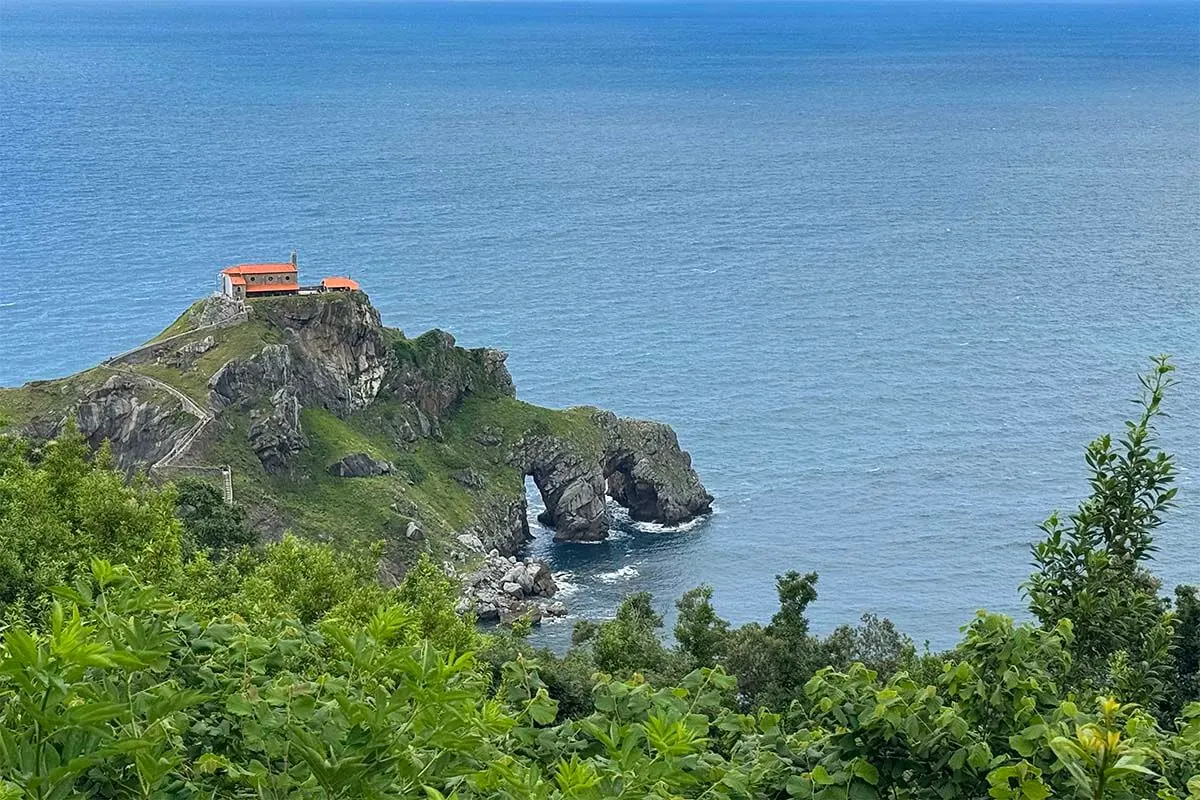 Gaztelugatxe view from Mirador Eneperi