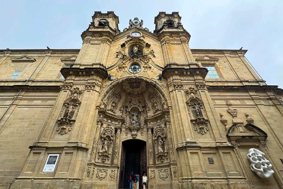 Basilica of Saint Mary of Coro in San Sebastian Spain