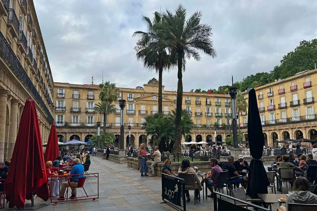 Plaza Nueva in Bilbao Spain