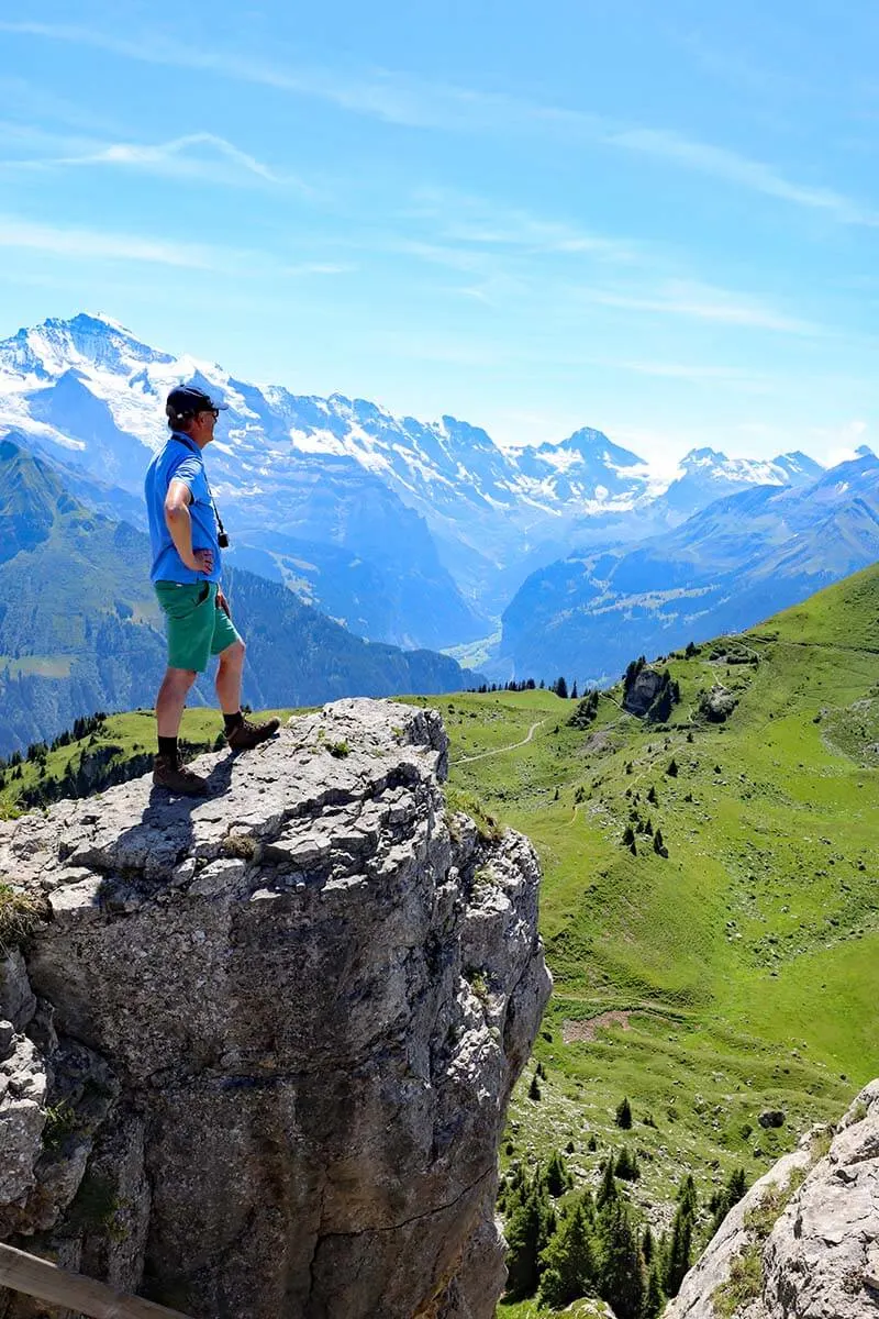 Berner Oberland scenery at Schynige Platte Switzerland