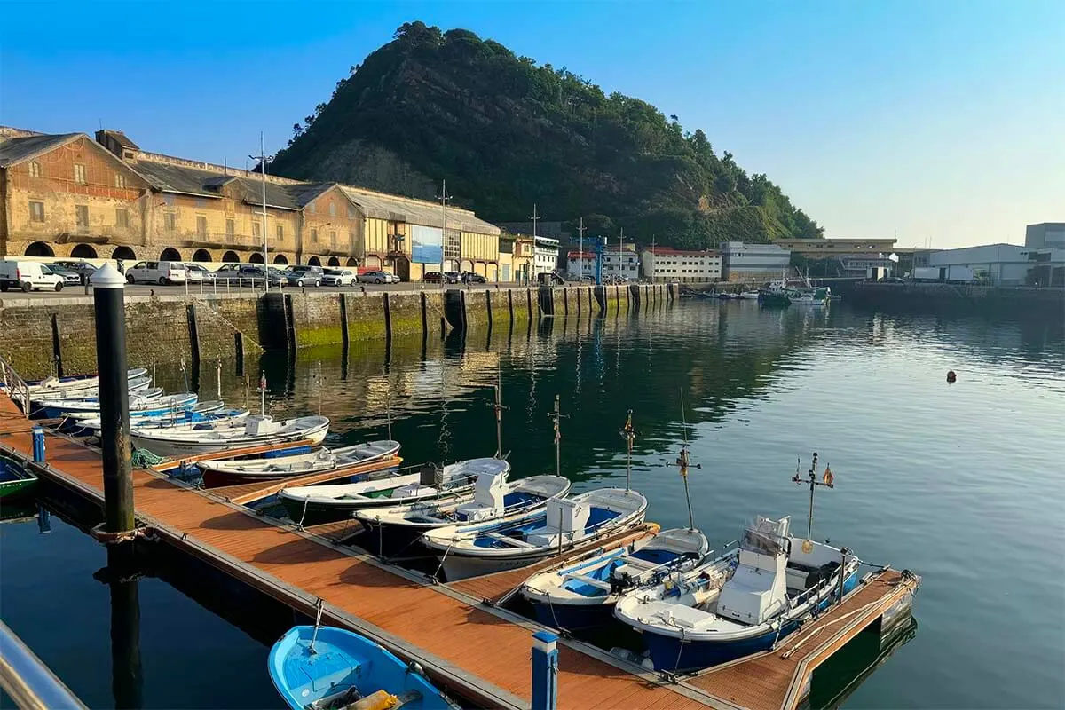 Boats in Getaria Harbor