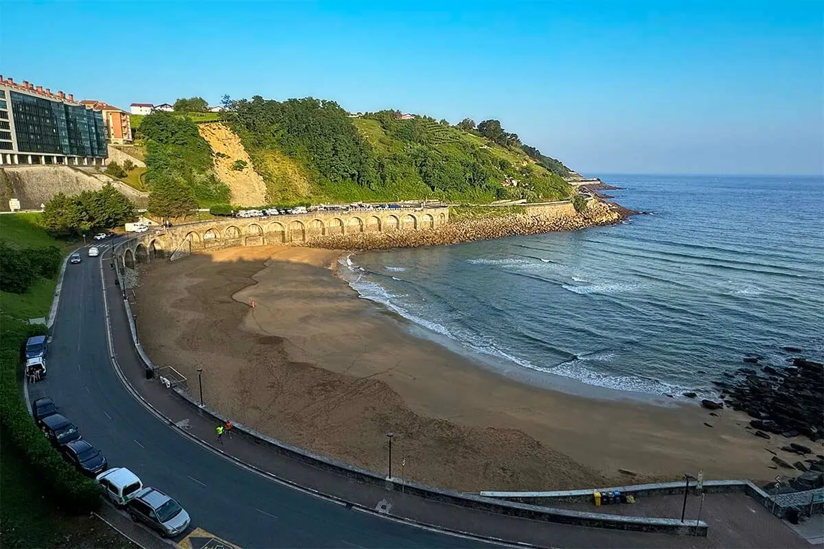 Playa de Gaztetape Beach in Getaria Spain