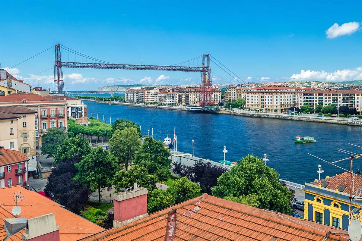 Vizcaya Bridge near Bilbao Spain