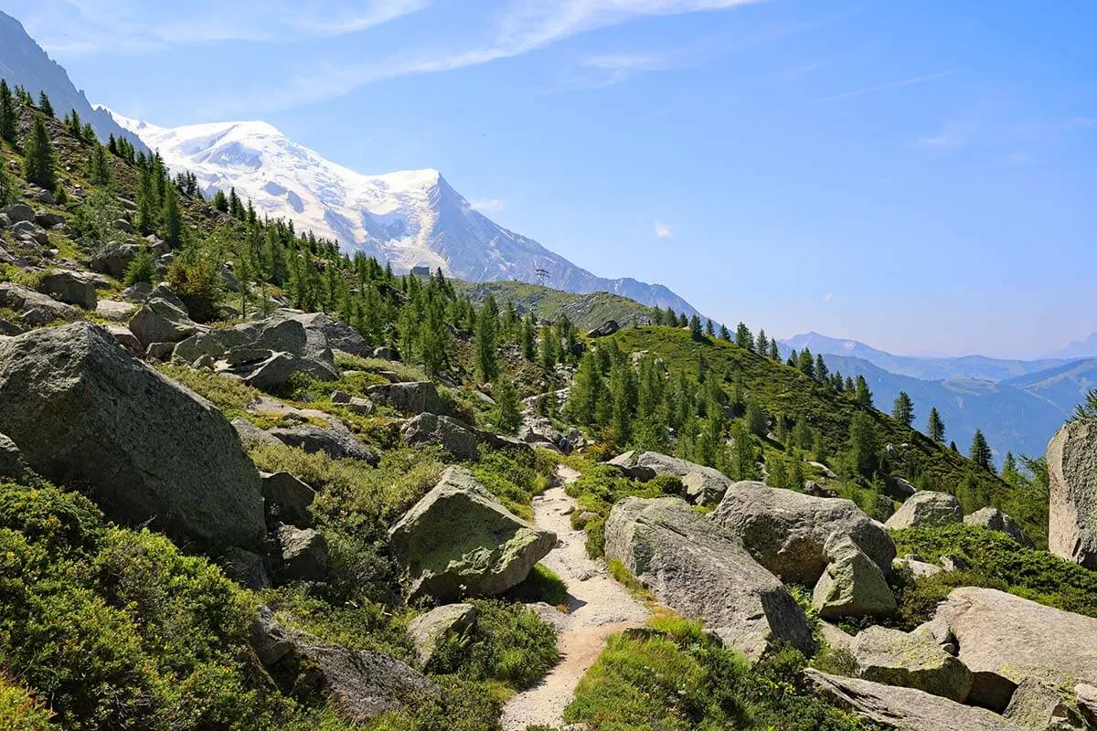 Chamonix Grand Balcon Nord hiking trail