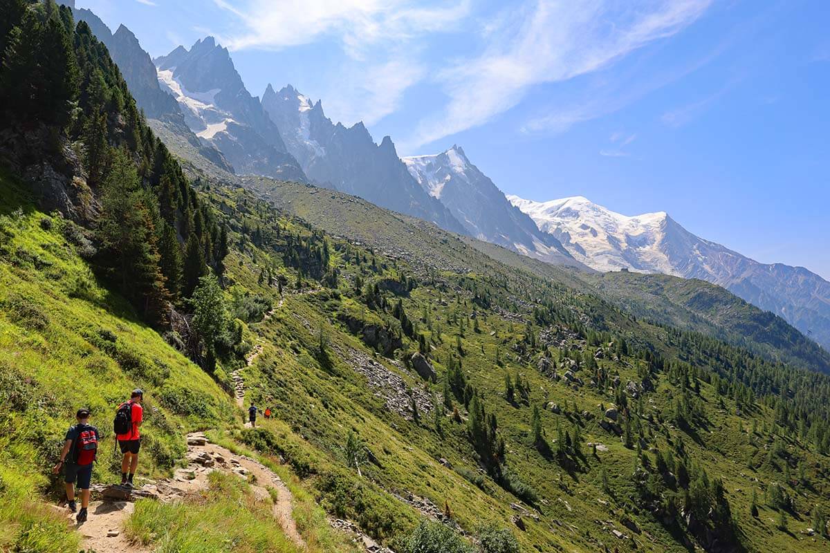 Mont Blanc Grand Balcon Nord Hike view