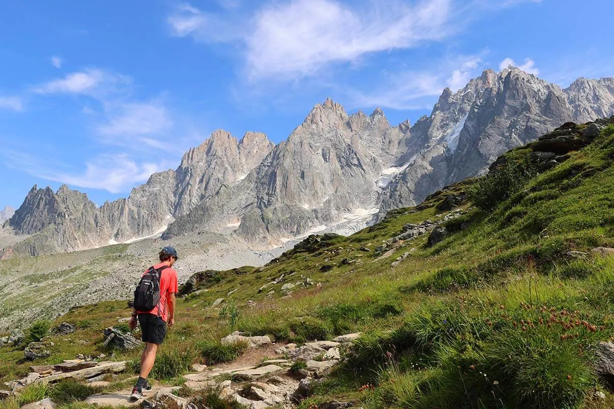 Mountain scenery at Plan de l’Aiguille in Chamonix