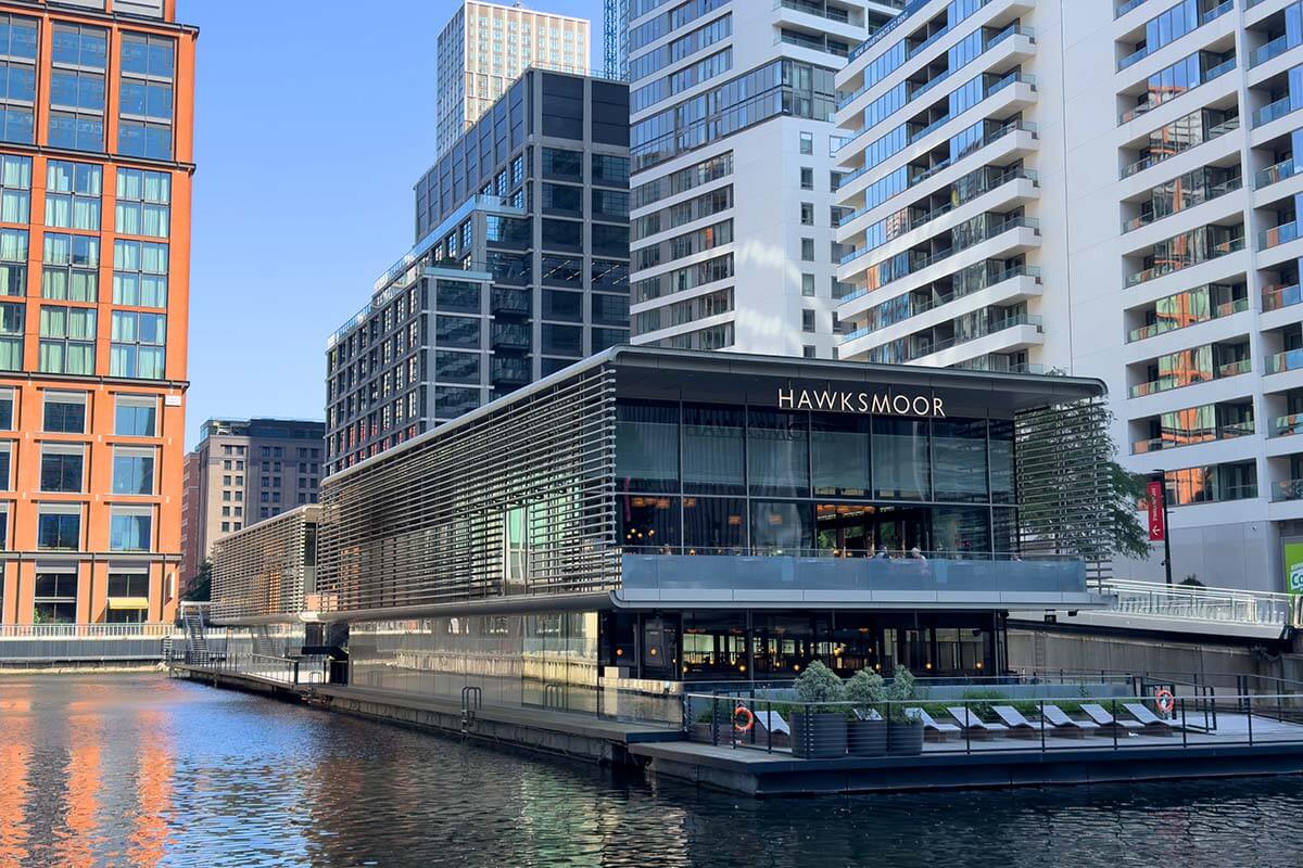 Hawksmoor Restaurant at Canary Wharf