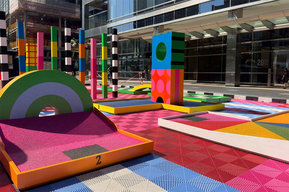 Minigolf by Craig and Karl at Canary Wharf London